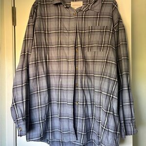 Aeropostale Men's Blue Plaid Shirt Jacket